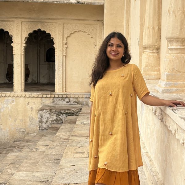 Try Niyatee's Hand Painted Kurta, one of our own made Artwork designs
