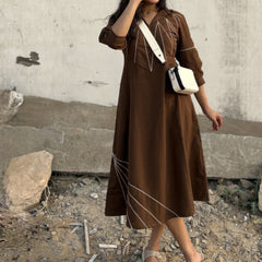 Cotton Mocha Linea Dress (Pre-Launch)