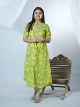 Hand Block Printed Dress Styled Sanganeri Block printed Kurta