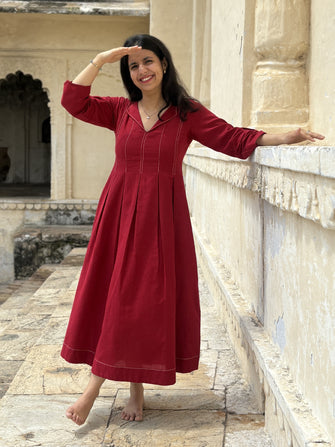 Cotton Noor E Gulab Dress
