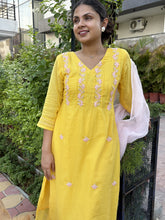 Yellow Kota Doriya Suit Set