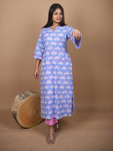 Tanmayi Hand Block Printed Kurta Embellished With Contemporary Embroidery and Style