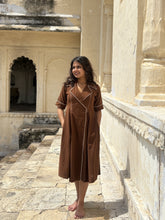 Cotton Cocoa Wrap Dress