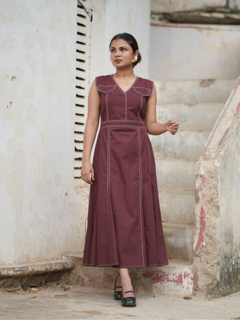 overstitch dress