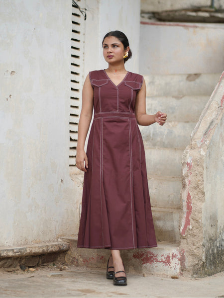 overstitch dress