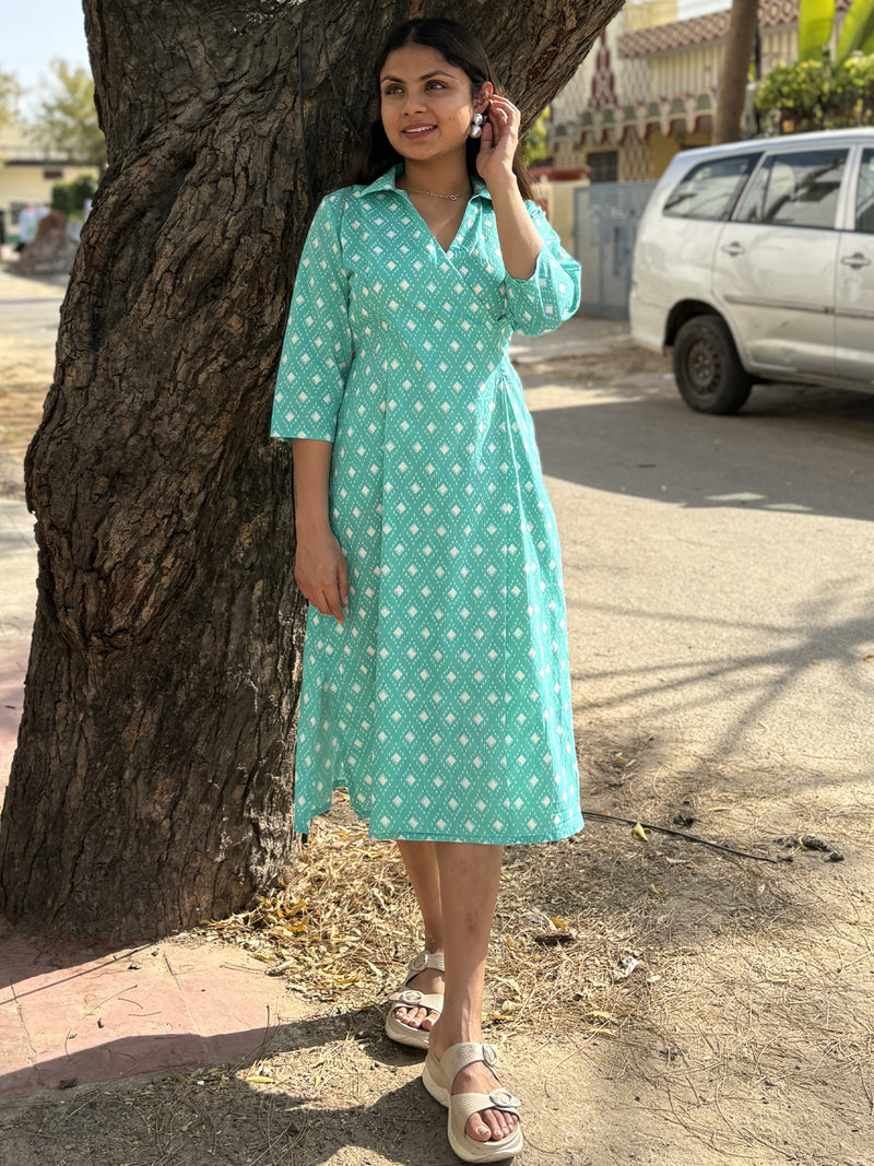 Cotton Summer Sky Dress