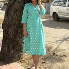 Cotton Summer Sky Dress