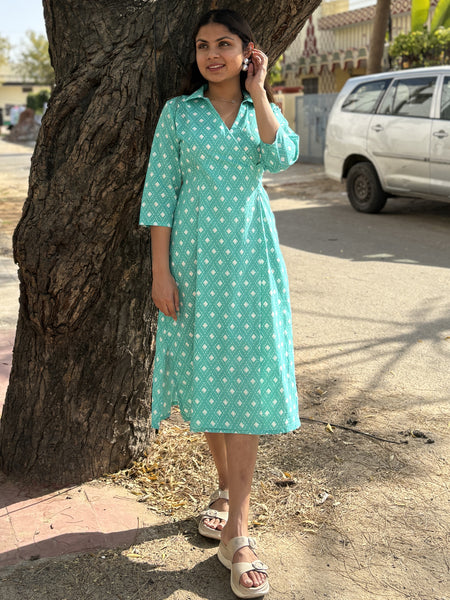Cotton Summer Sky Dress