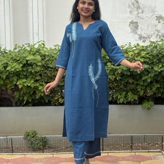 Neelika Hand -Embroidered Kurta Pant