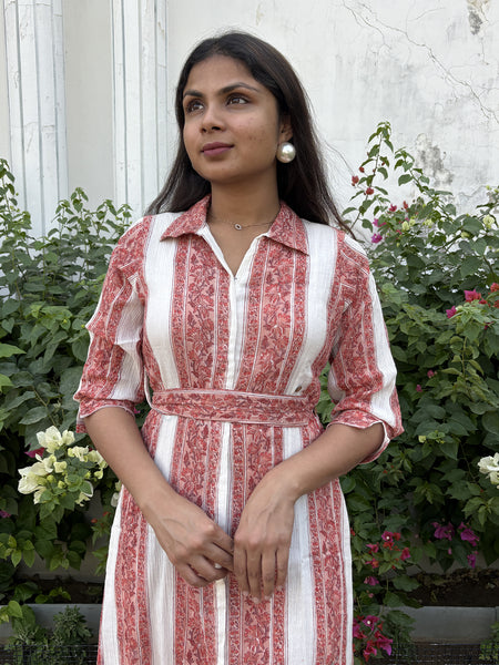 Crepe Cotton Sunset Dress