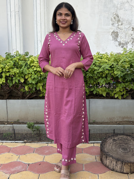 Phoolwari Kurta Pant set