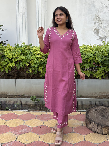 Phoolwari Kurta Pant set