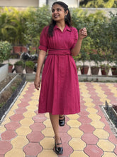 Scarlet Bloom Hand Embroidered Cotton Breeze Dress(Pre-Launch)