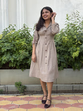 Cotton Soft Sand Shirt Dress