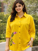 Handpainted Sunlight Cotton Embroidered Top