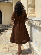 Cotton Cocoa Wrap Dress