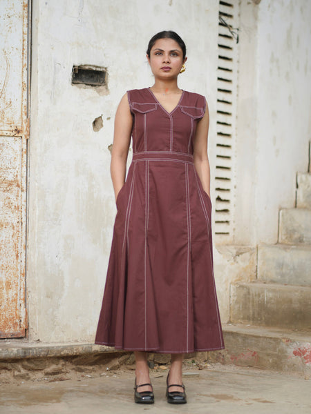 overstitch dress