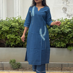 Neelika Hand -Embroidered Kurta Pant