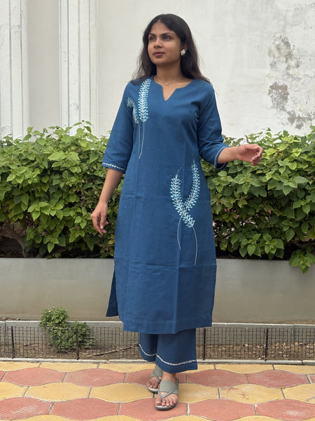Neelika Hand -Embroidered Kurta Pant