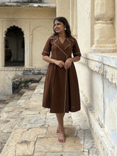 Cotton Cocoa Wrap Dress