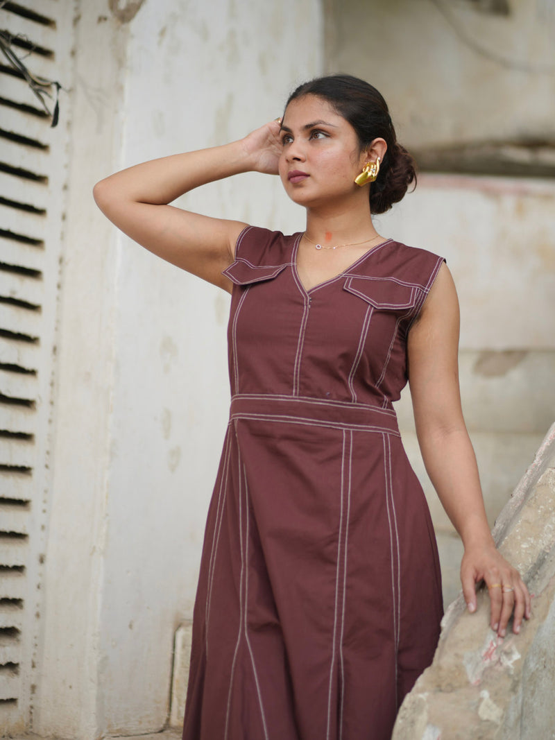 overstitch dress