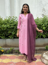 Pink Kota Doriya  Kurta Suit Set