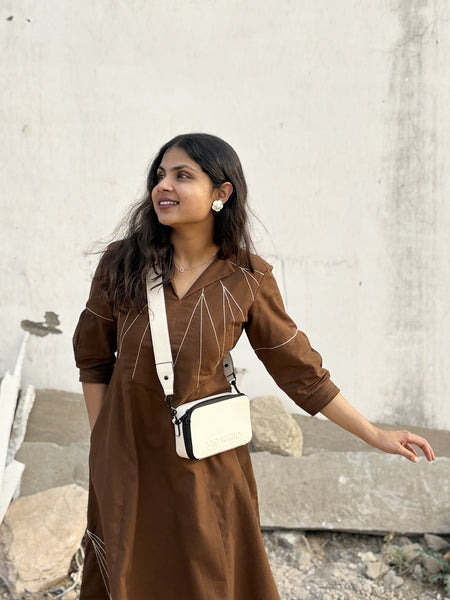 Cotton Mocha Linea Dress (Pre-Launch)
