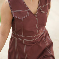 overstitch dress