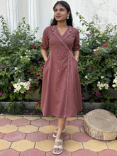 Cotton Hazal Wrap Dress
