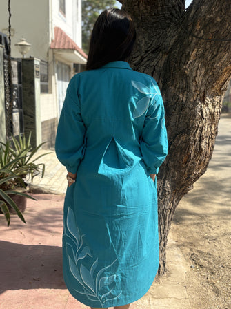 Cotton Ocean Breeze Hand Paint Dress (Pre-launch)