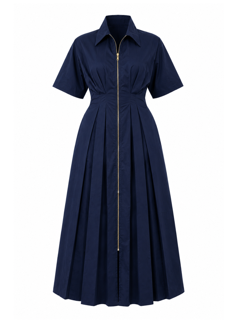 Front zip Midi/maxi Dress