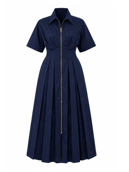 Front zip Dress