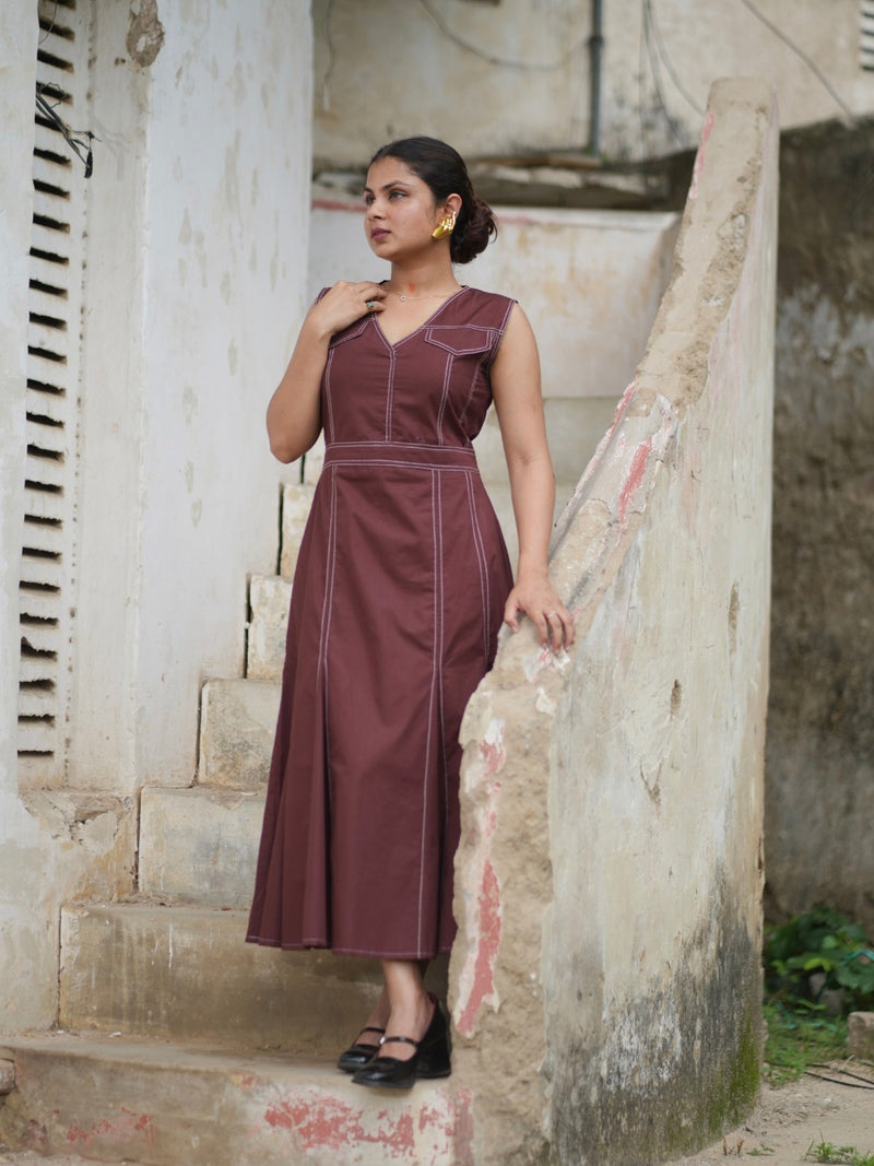 overstitch dress