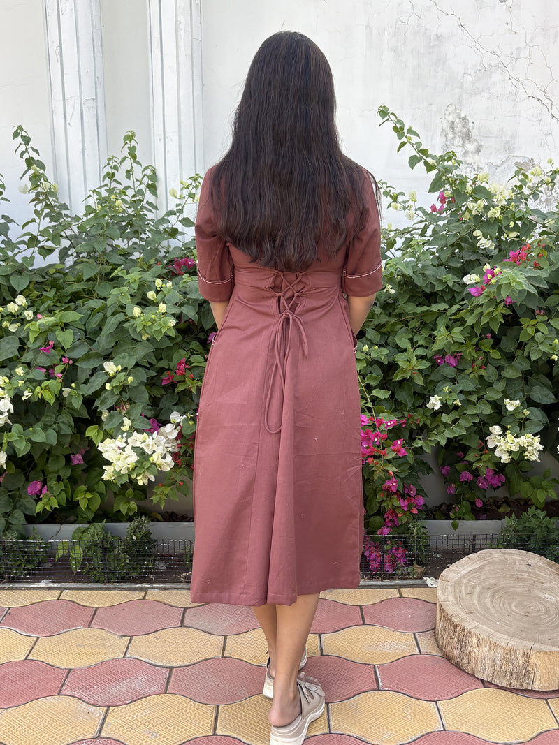 Cotton Hazal Wrap Dress