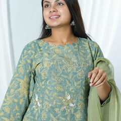 Tapsi Kala Cotton Organic Hand Block Printed Suit Set