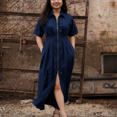 Front zip Midi/maxi Dress