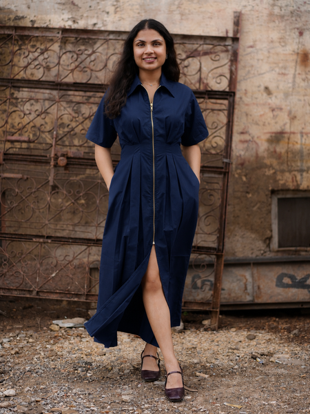 Front zip Midi/maxi Dress