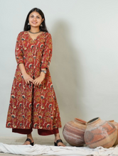 Meera Hand Block Printed Angrakha Pattern Kurta With Hand Embroidery Details