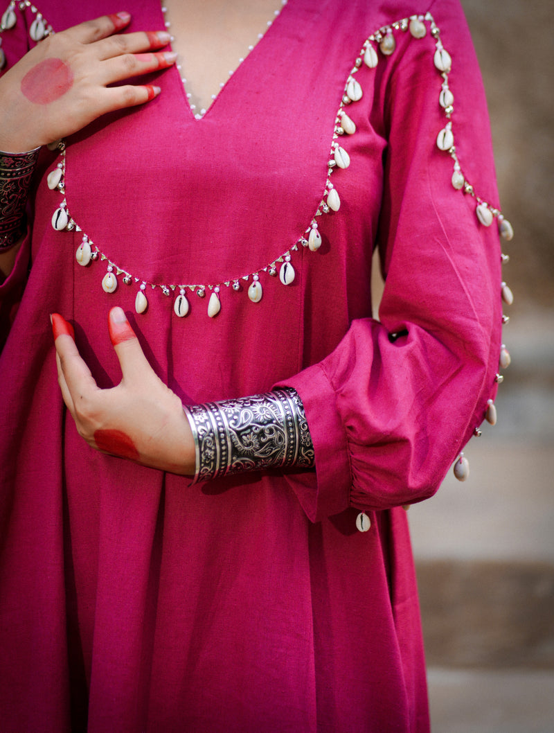 Jhilmil — Handcrafted Cotton Flax Kurta & Palazzo Set