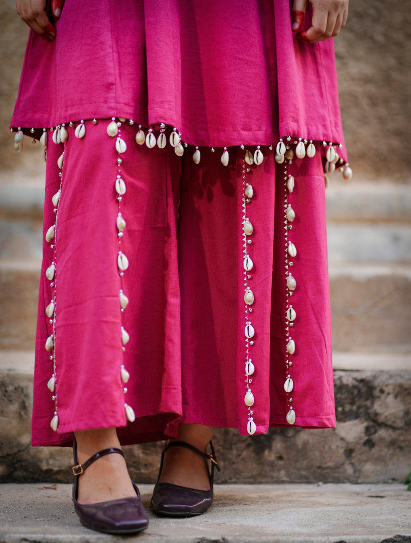 Jhilmil — Handcrafted Cotton Flax Kurta & Palazzo Set
