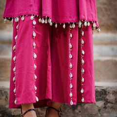 Jhilmil — Handcrafted Cotton Flax Kurta & Palazzo Set