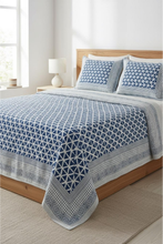 Rajasthani Hand-Block Printed Bed-sheet with Pillow Cover