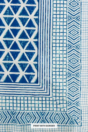 Rajasthani Hand-Block Printed Bed-sheet with Pillow Cover