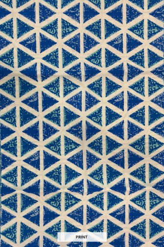 Rajasthani Hand-Block Printed Bed-sheet with Pillow Cover