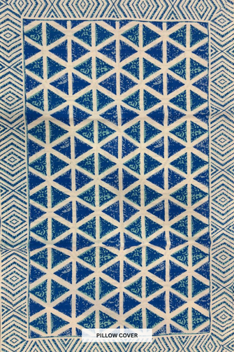 Rajasthani Hand-Block Printed Bed-sheet with Pillow Cover