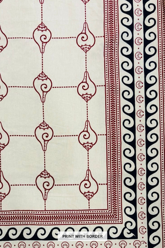 Rajasthani Hand-Block Printed Bed-sheet with Pillow Cover