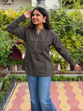 Stripped Printed Cotton Top