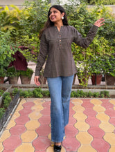 Stripped Printed Cotton Top
