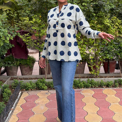 Moon Light Cotton Printed Top