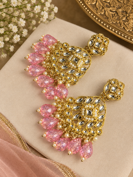 Meera-Gold-tone designer earrings